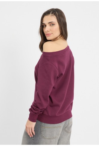 Even&Odd  OFF SHOULDER SWEATSHIRT