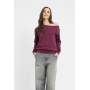 Even&Odd  OFF SHOULDER SWEATSHIRT