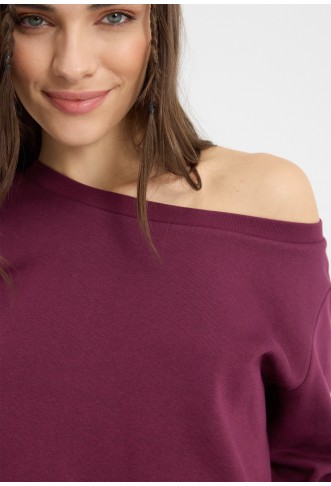 Even&Odd  OFF SHOULDER SWEATSHIRT