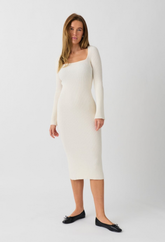 Ginatricot Knitted midi dress