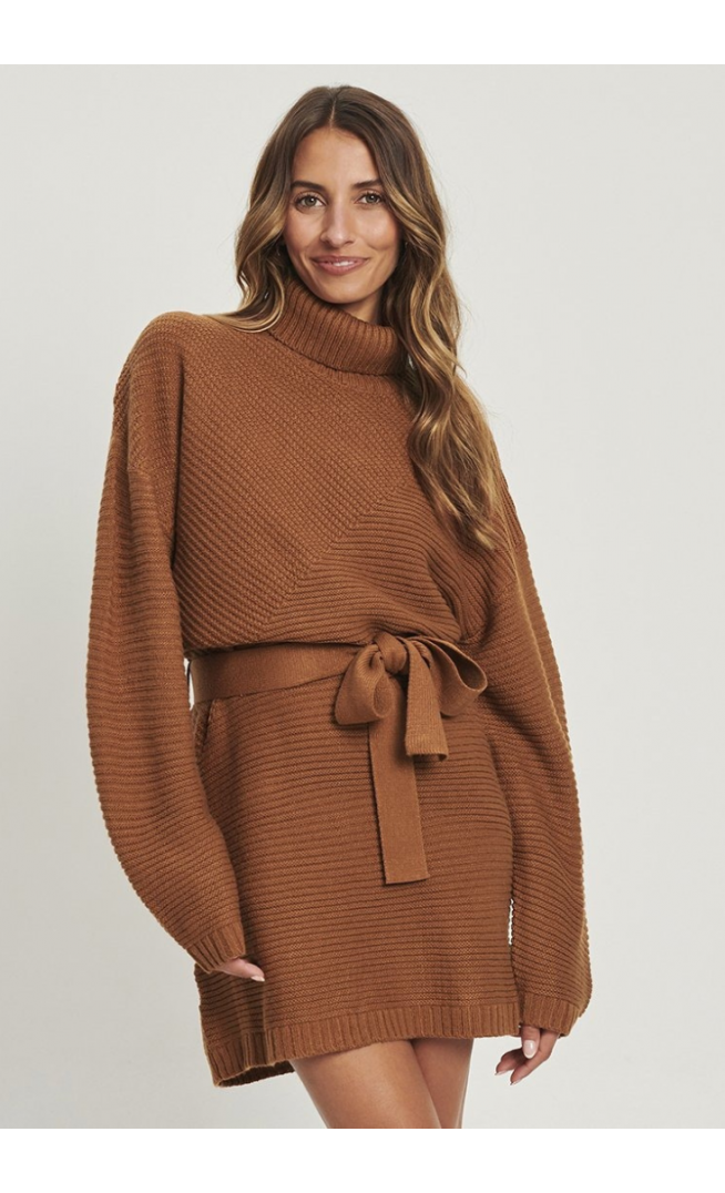 TUSSAH KAHLIA - Jumper dress - light brown