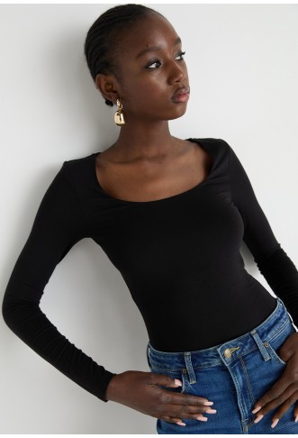 Gina Tricot SOFT TOUCH BODY - black