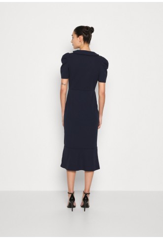 VILA VICLARA MIDI DRESS - navy