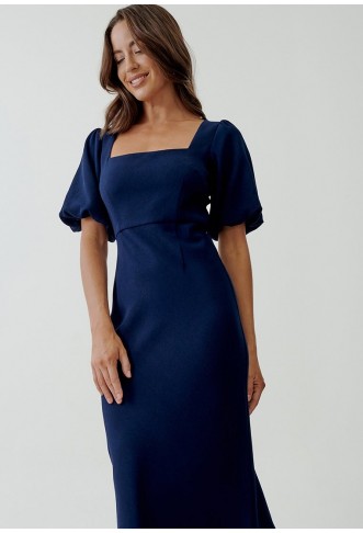 TUSSAH SONDRA MIDI - Shift dress - navy blue