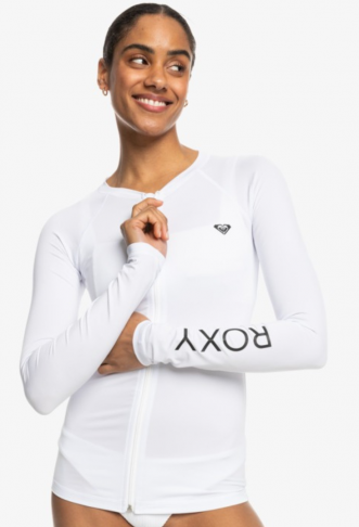 Long Sleeve Zip-Up Rash...