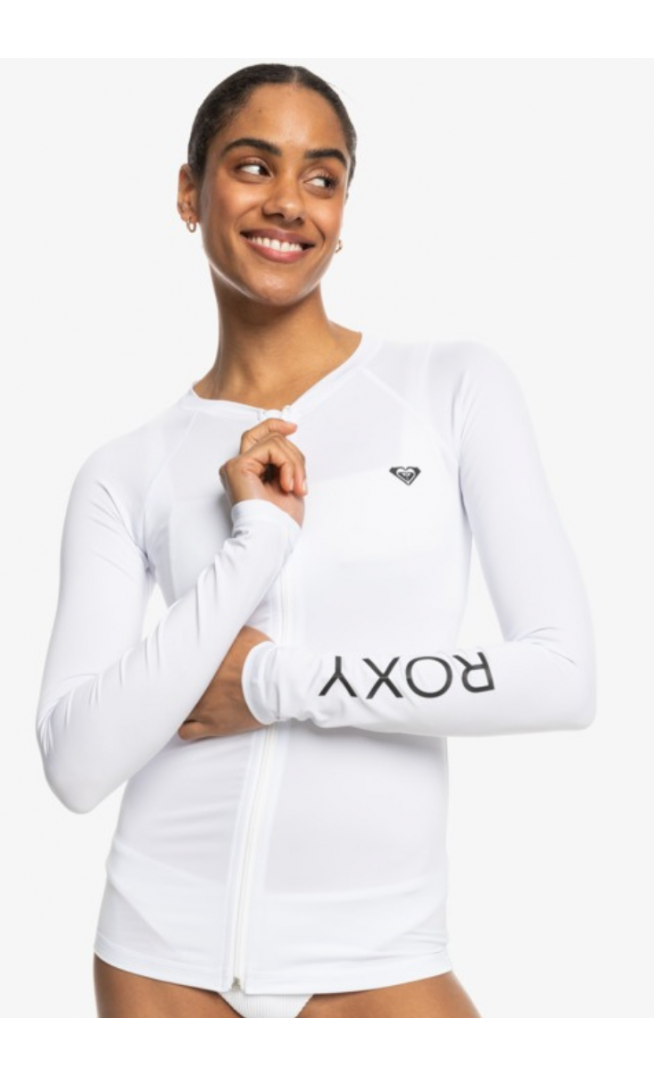 Long Sleeve Zip-Up Rash Vest for Women
