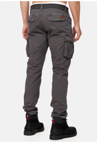 INDICODE - Cargo trousers - grey