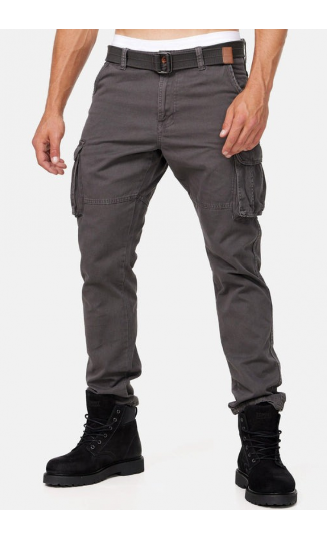 INDICODE - Cargo trousers - grey