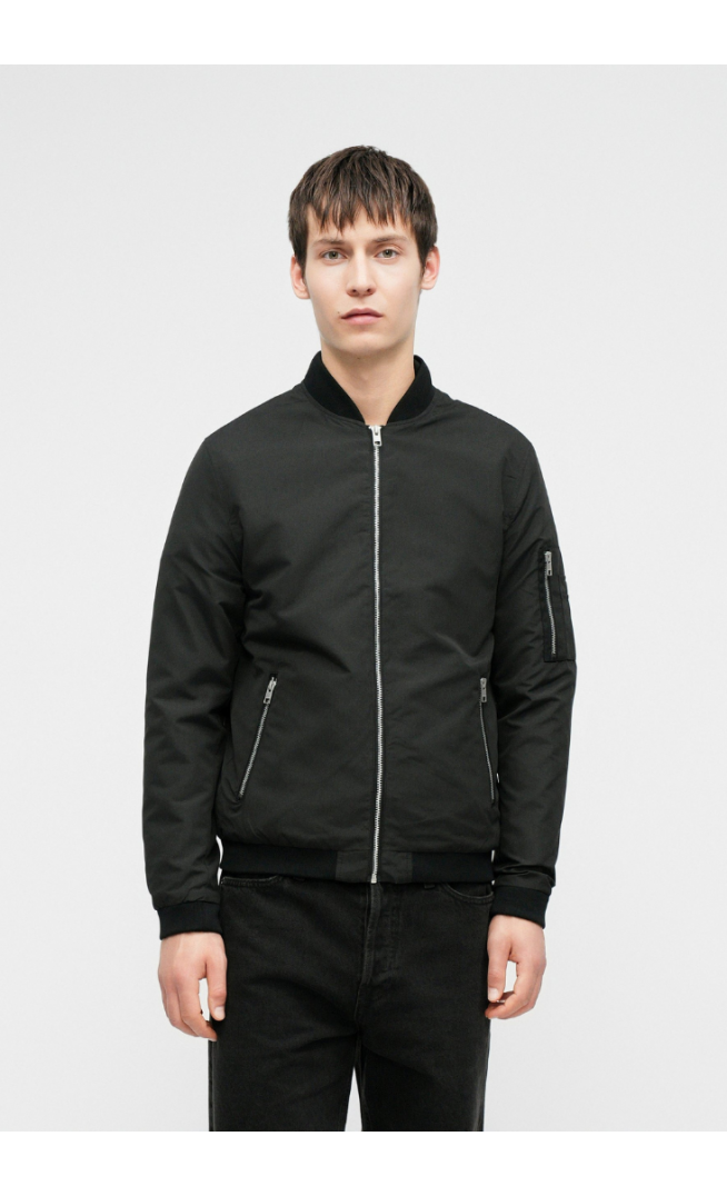 Jack & Jones JJERUSH - Bomber Jacket - black