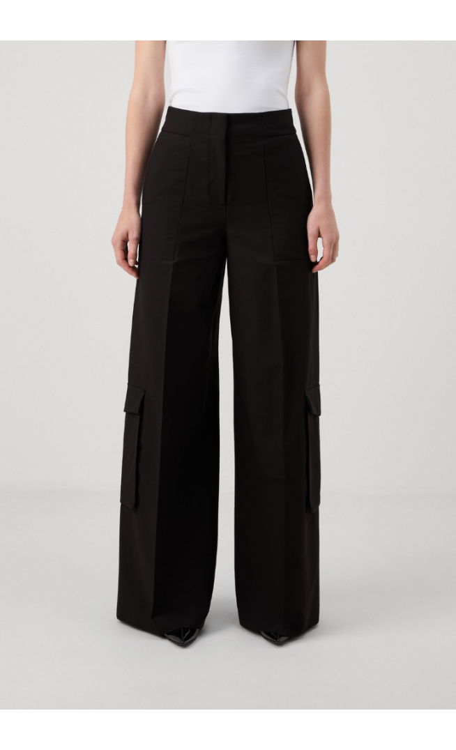 HUGO HIMANA - Cargo trousers - black