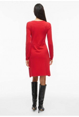 VILA VIHELLIE  - Jumper dress - mars red