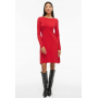 VILA VIHELLIE  - Jumper dress - mars red
