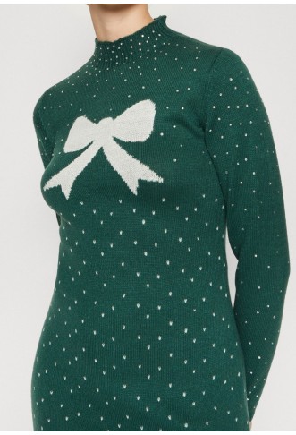 Pieces dress - dark green