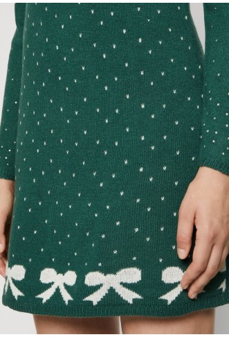 Pieces dress - dark green