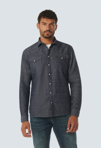 Shirt Denim Look With Linen