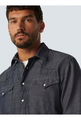 Shirt Denim Look With Linen