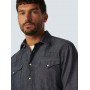 Shirt Denim Look With Linen