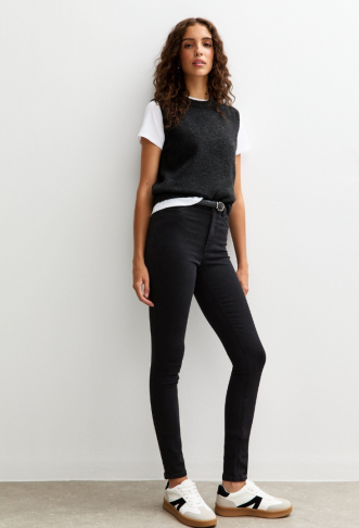 Tall Washed Black Mid Rise...