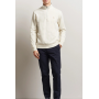 Double Knit Half-Zip Sweater  Cream
