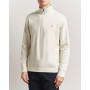 Double Knit Half-Zip Sweater  Cream