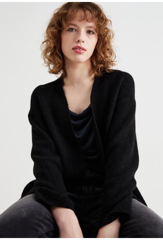 ONLY MAXI CARDIGAN - Cardigan - black