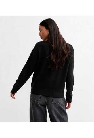 Black Christmas Leopard Jumper