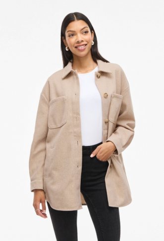 VILA JACKET - natural melange