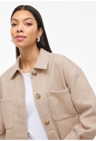VILA JACKET - natural melange