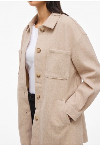 VILA JACKET - natural melange