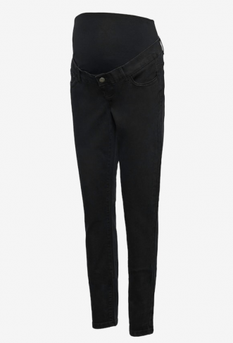MAMALICIOUS Slim fit Jeans in Black Denim