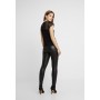 ONLY  BUTTON PANT - Trousers - black
