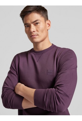 BOSS Sweatshirt with label stitching model