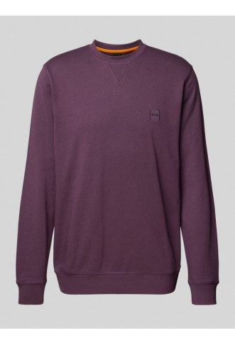 BOSS Sweatshirt with label stitching model