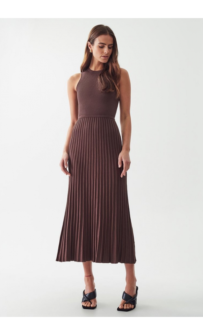 WILLA LYRIC - Jumper dress - chocolate