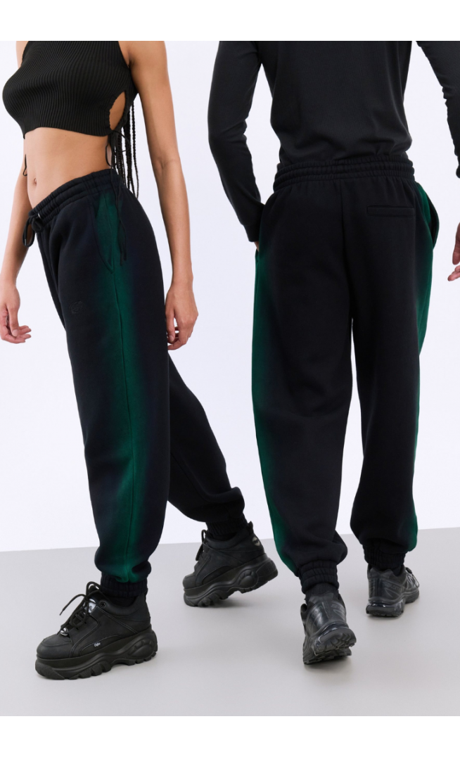 YOURTURN UNISEX - Tracksuit bottoms - black