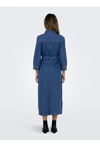 ONLY - Denim dress - medium blue denim