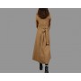 Belted Wool Maxi Coat