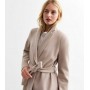 Tall Cream Tailored Unlined Longline Belted Coat