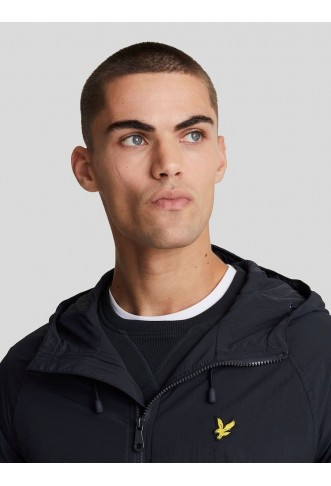 Lyle & Scott Blue Hooded Windbreaker Jacket