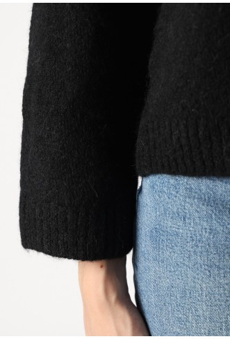 Gina Tricot CREW NECK - Jumper - black