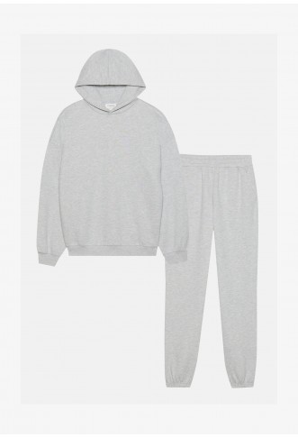 Even&Odd SET - Tracksuit - mottled light grey