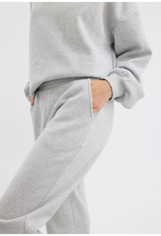 Even&Odd SET - Tracksuit - mottled light grey