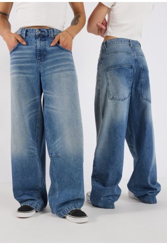 YOURTURN UNISEX - Baggy Jeans - blue denim