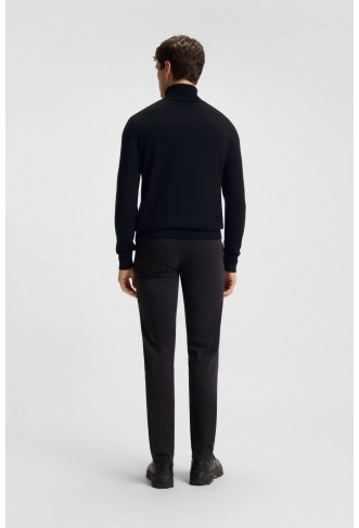 Rollneck sweater in cotton and cashmere