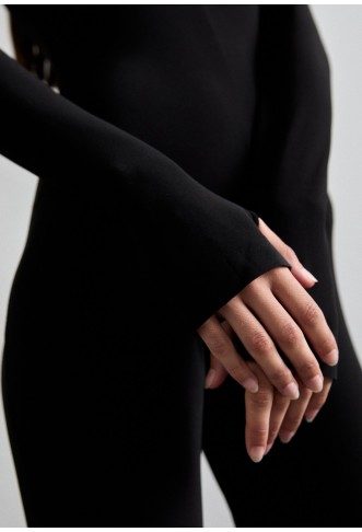 Norma Kamali LONG SLEEVE  - Jumpsuit - black