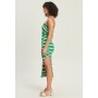 CALLI - Jumper dress - green and white stripe
