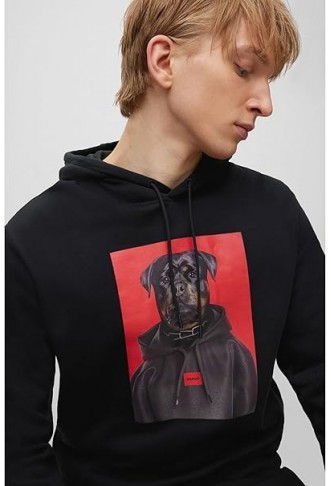 HUGO Graphic-Print Hoodie