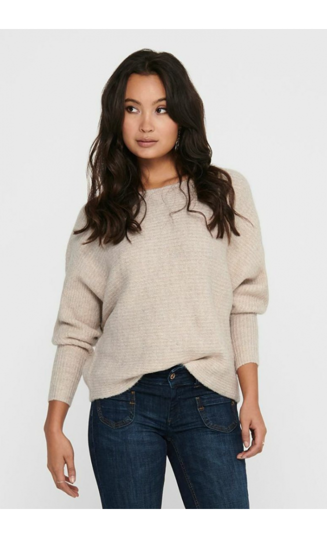 ONLY ONLDANIELLA L/S NOOS - Jumper - ecru