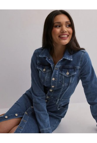 ONLY - Maxi dress - medium blue denim