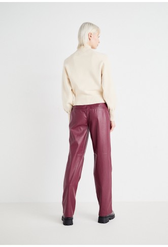 ONLY - Trousers - red mahogany
